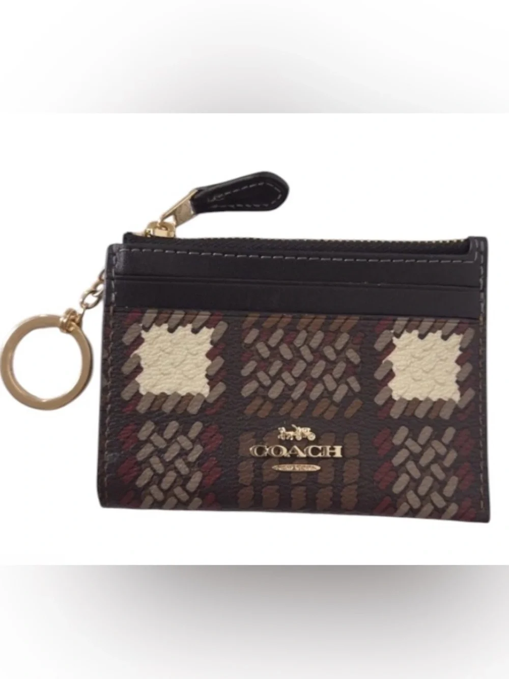 Coach City Plaid Tote Set